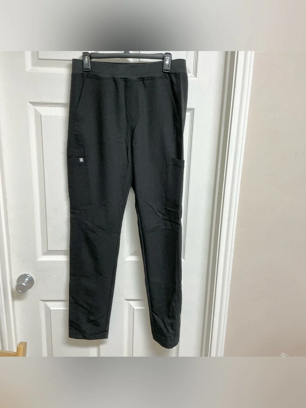 FIGS Men's Sz S Technical Collection Black Axim Straight-Leg Scrub Pant